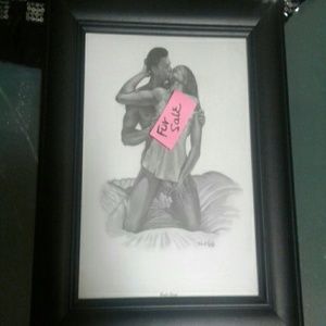 2 Framed Black Art Pictures